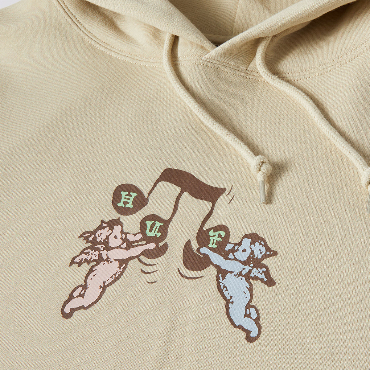 POLERON HUF SONG P/O HOODIE STONE