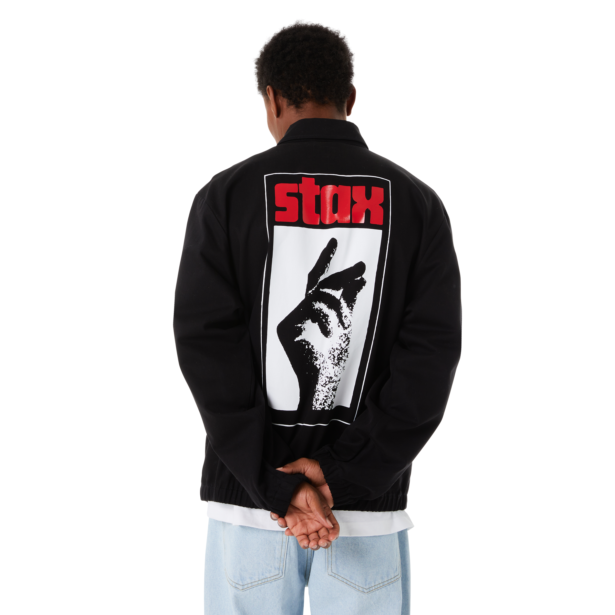 CHAQUETA HUF X STAX BLACK