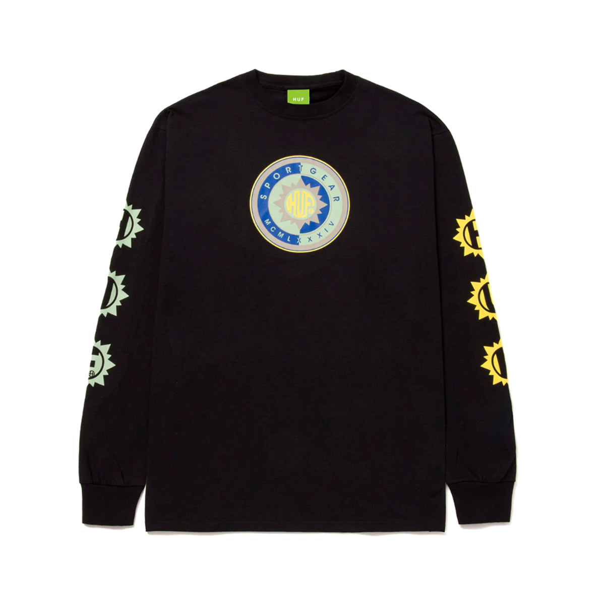 POLERA HUF SUN GOD L/S TEE BLACK