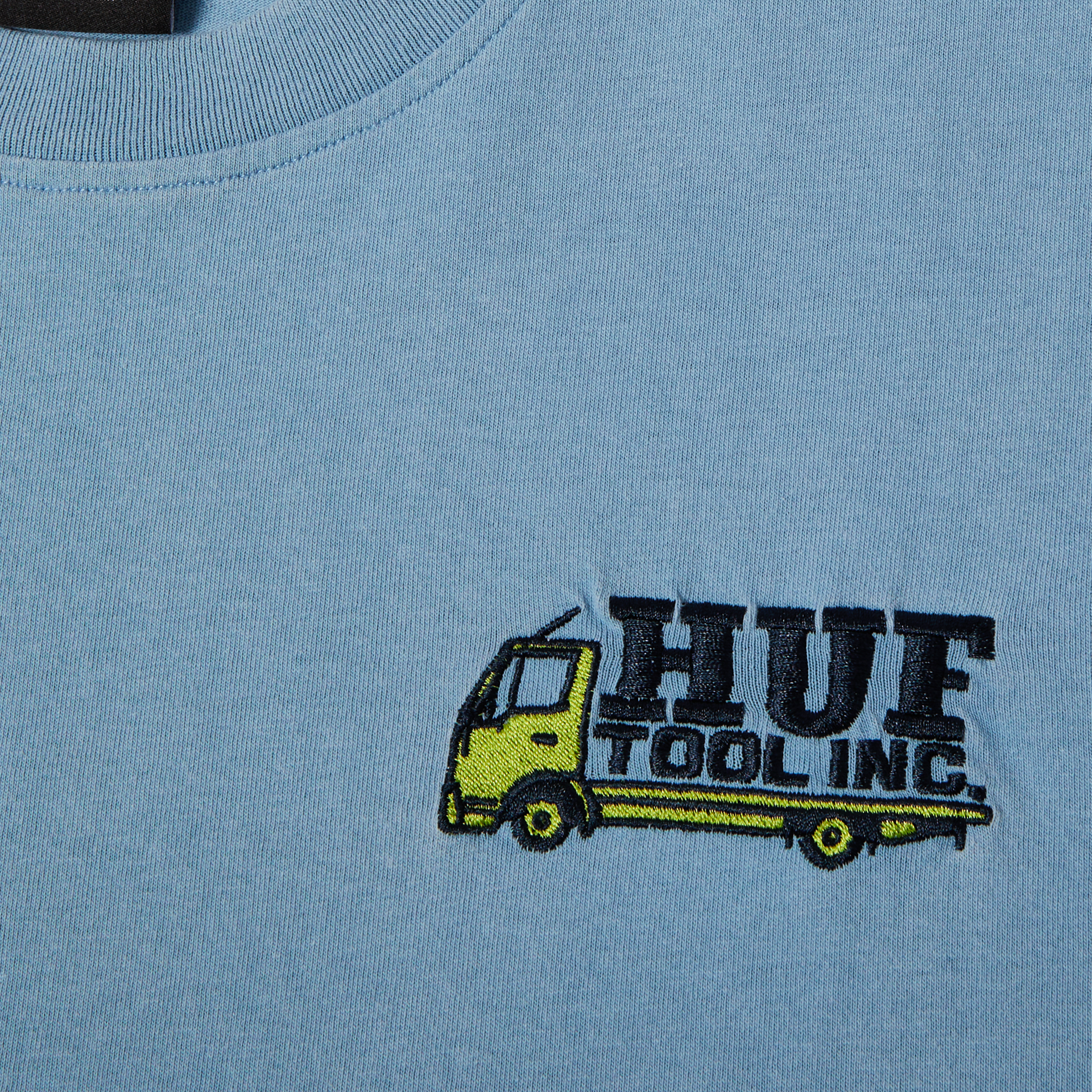 POLERA HUF TOOL INC S/S WASHED ICE BLUE