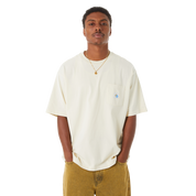 POLERA HUF TOTAL ECLIPSE S/S KNIT BOXY TOP NAT