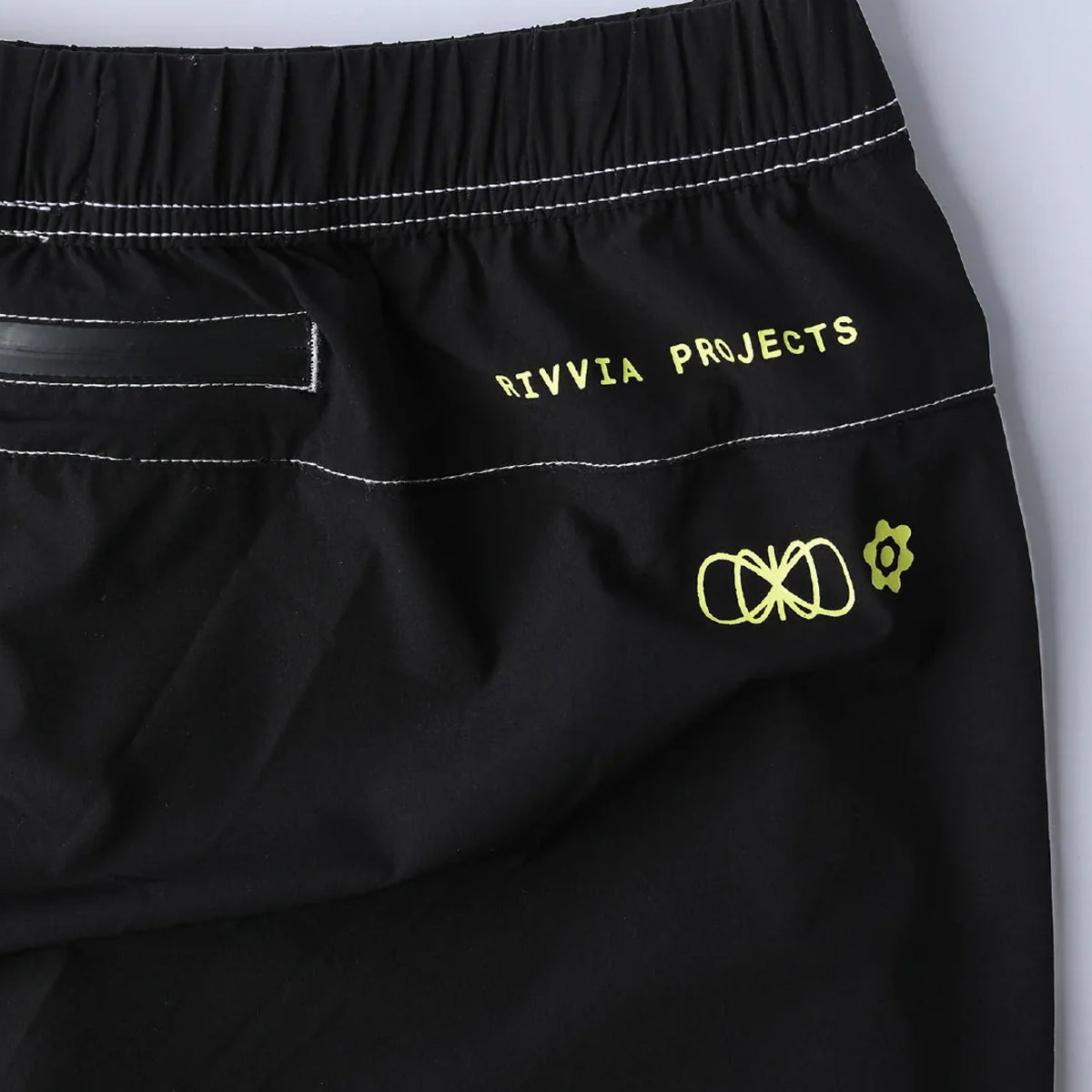 TRAJE DE BAÑO RIVVIA CONTRAST RUNNING BLK/WHT