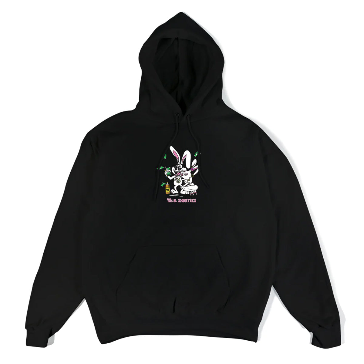POLERON 40S & SHORTIES TRICKS HOODIE BLACK