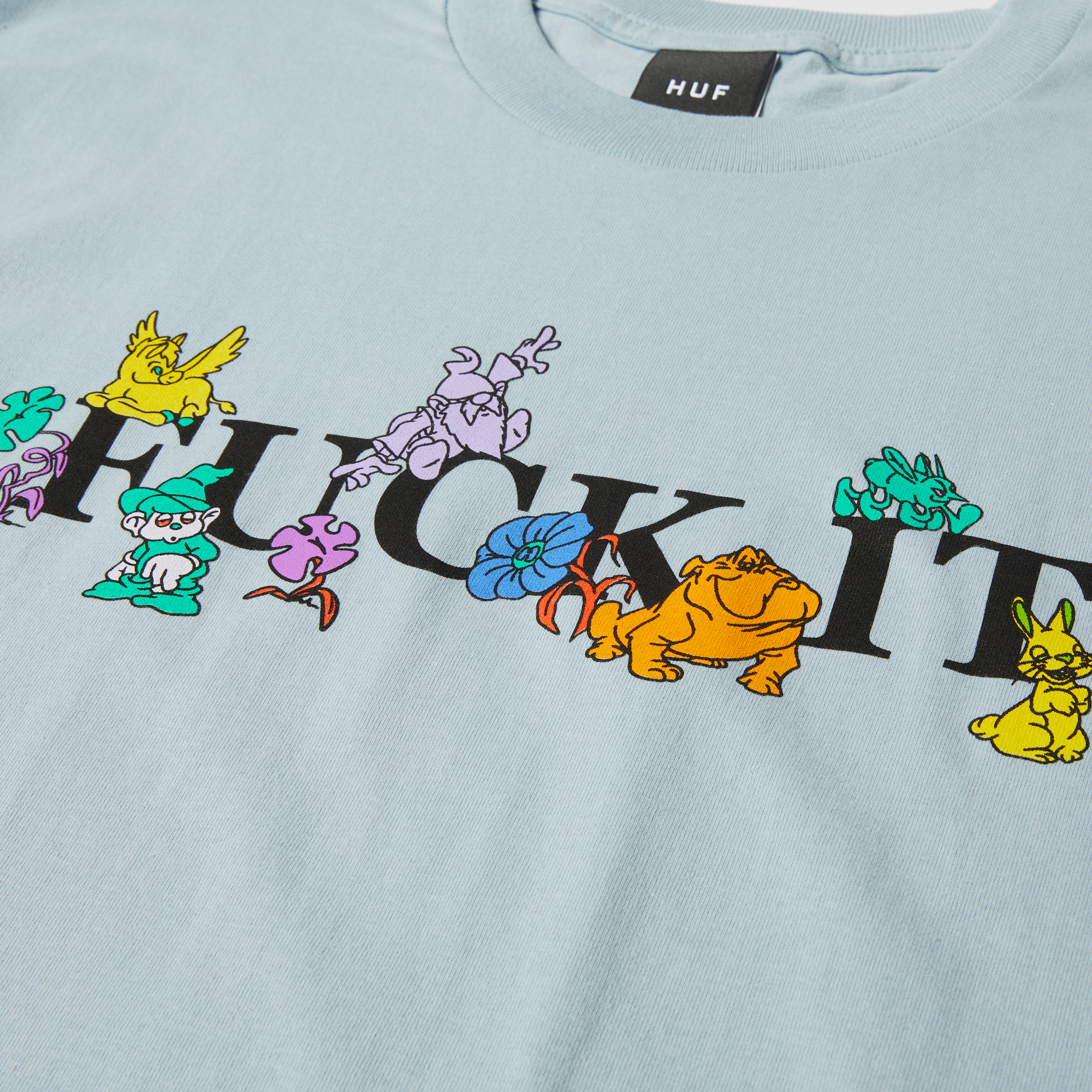 POLERA HUF TRIP S/S TEE SKY