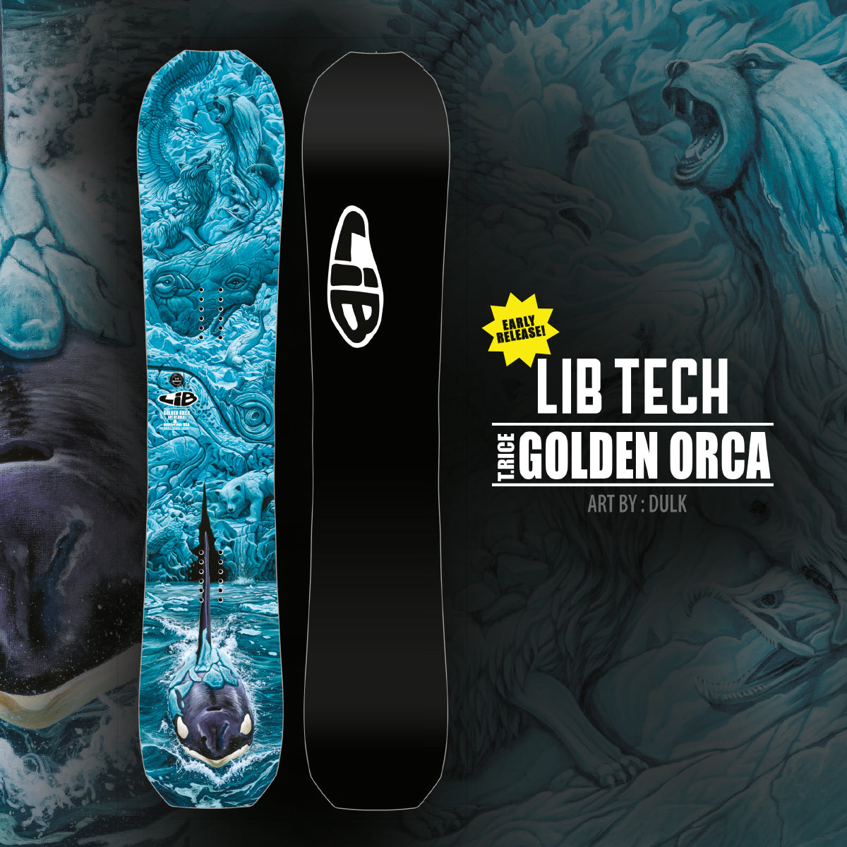 Tabla de Snowboard LIB TECH Golden Orca (PV)