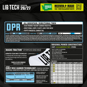 Tabla de Snowboard LIB TECH DPR (PV)