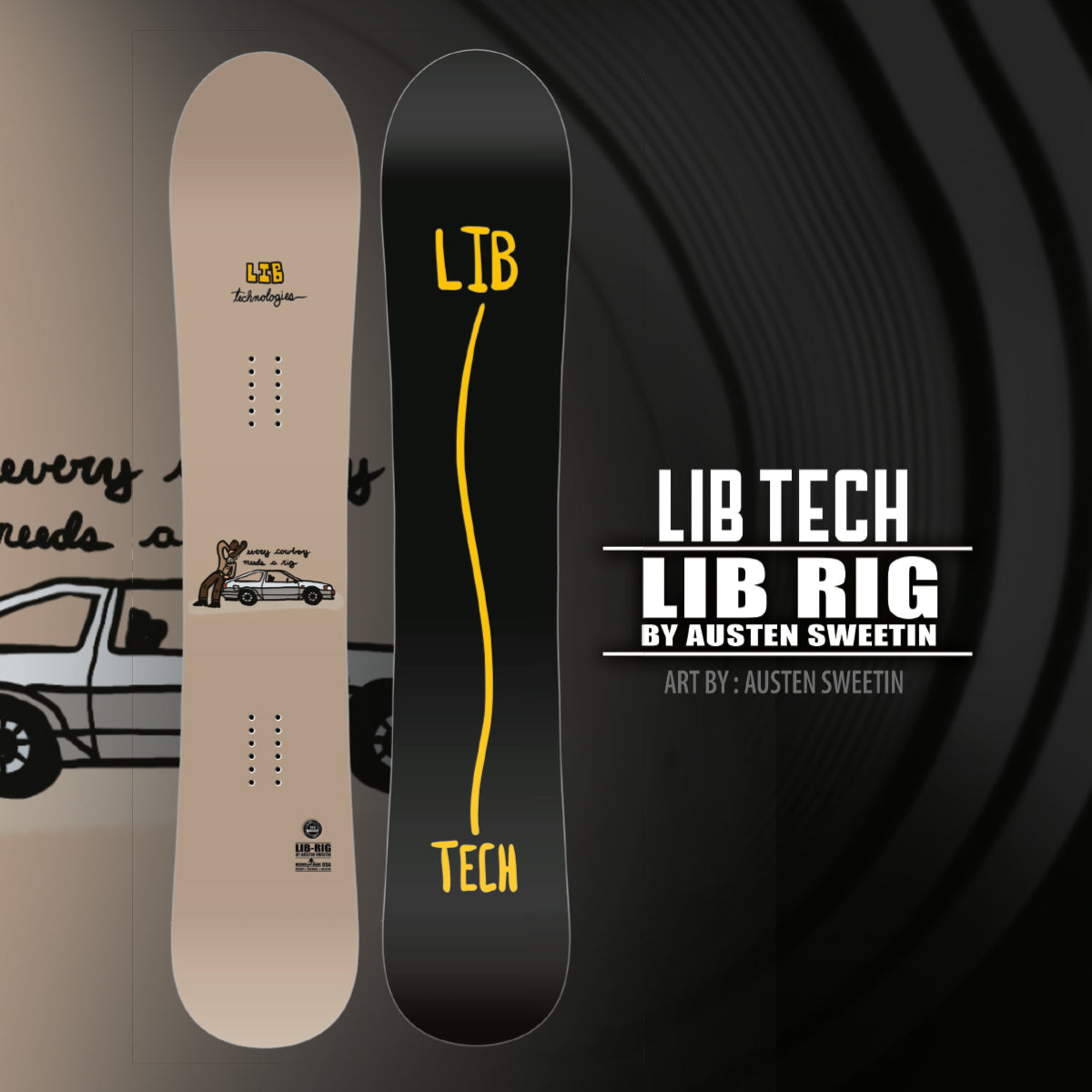 Tabla de Snowboard LIB TECH LIB Rig (PV)