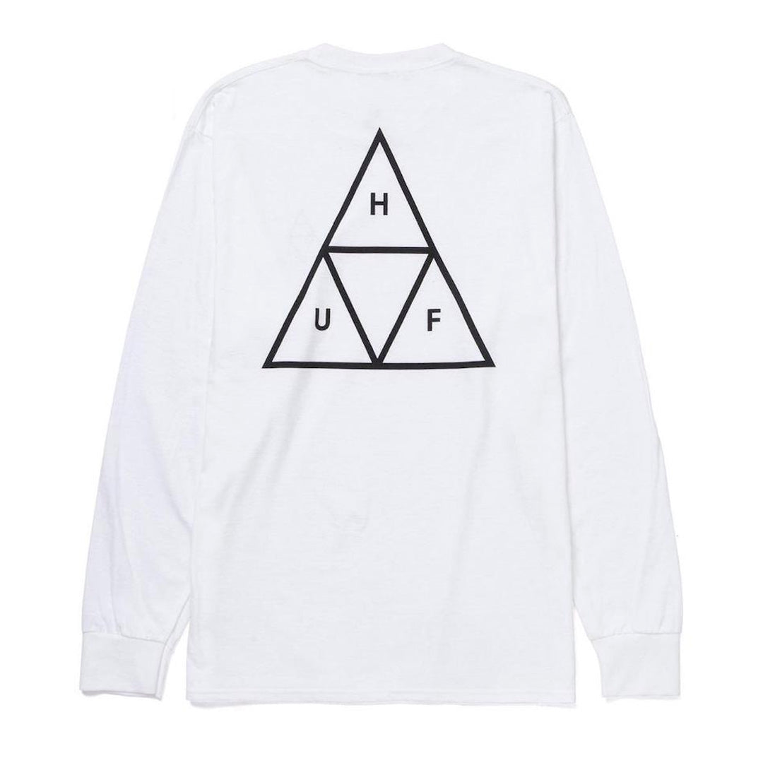 POLERA HUF ESSENTIALS TT L/S WHITE