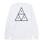 POLERA HUF ESSENTIALS TT L/S WHITE