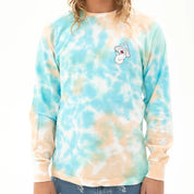 POLERA RIPNDIP KALEIDOSCOPIC LS LIGHT BLUE/PEACH