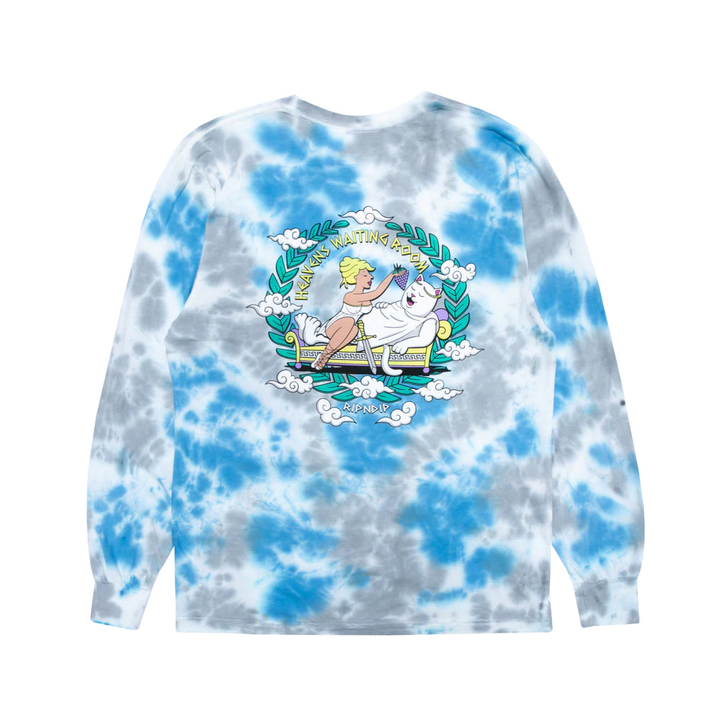 POLERA RIPNDIP WAITING IN HEAVEN LS BLUE CLOUD WASH