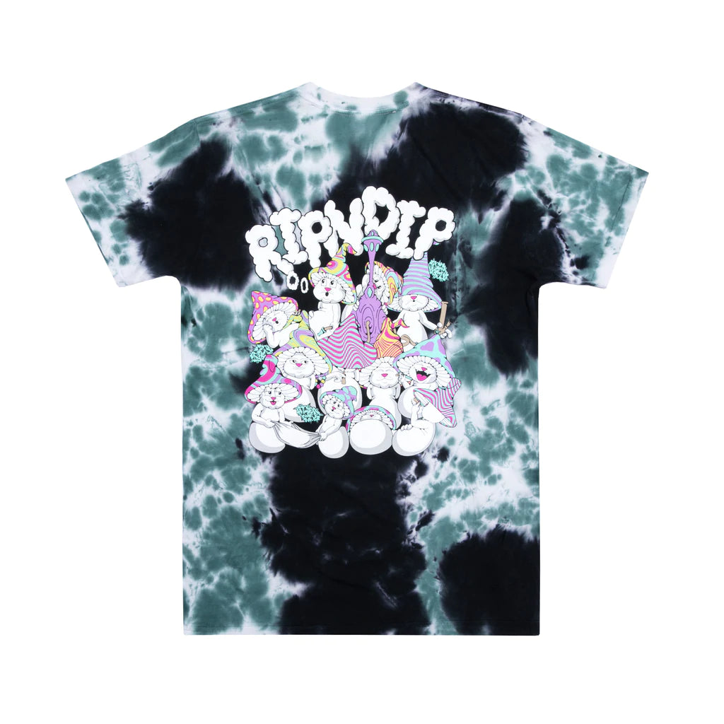 POLERA RIPNDIP KALEIDOSCOPIC TEE BLK / SAGE TIE DYE